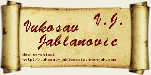 Vukosav Jablanović vizit kartica